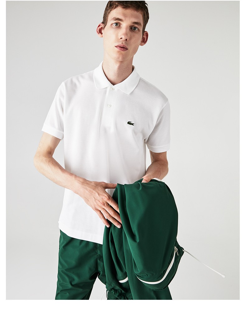 lacoste法国鳄鱼男装经典款夏季新款短袖polo衫l1212x 001/白 03