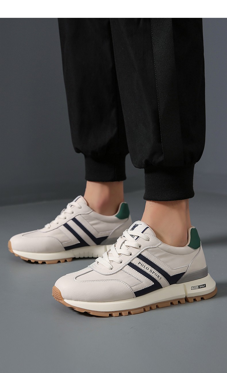商场同款polosport运动鞋男小众阿甘鞋透气男鞋时尚休闲跑步鞋潮鞋子
