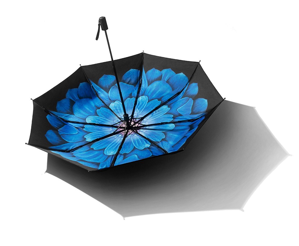 香港香蕉伞bananablack系列三折晴雨伞小黑伞男女防晒防紫外线遮阳伞