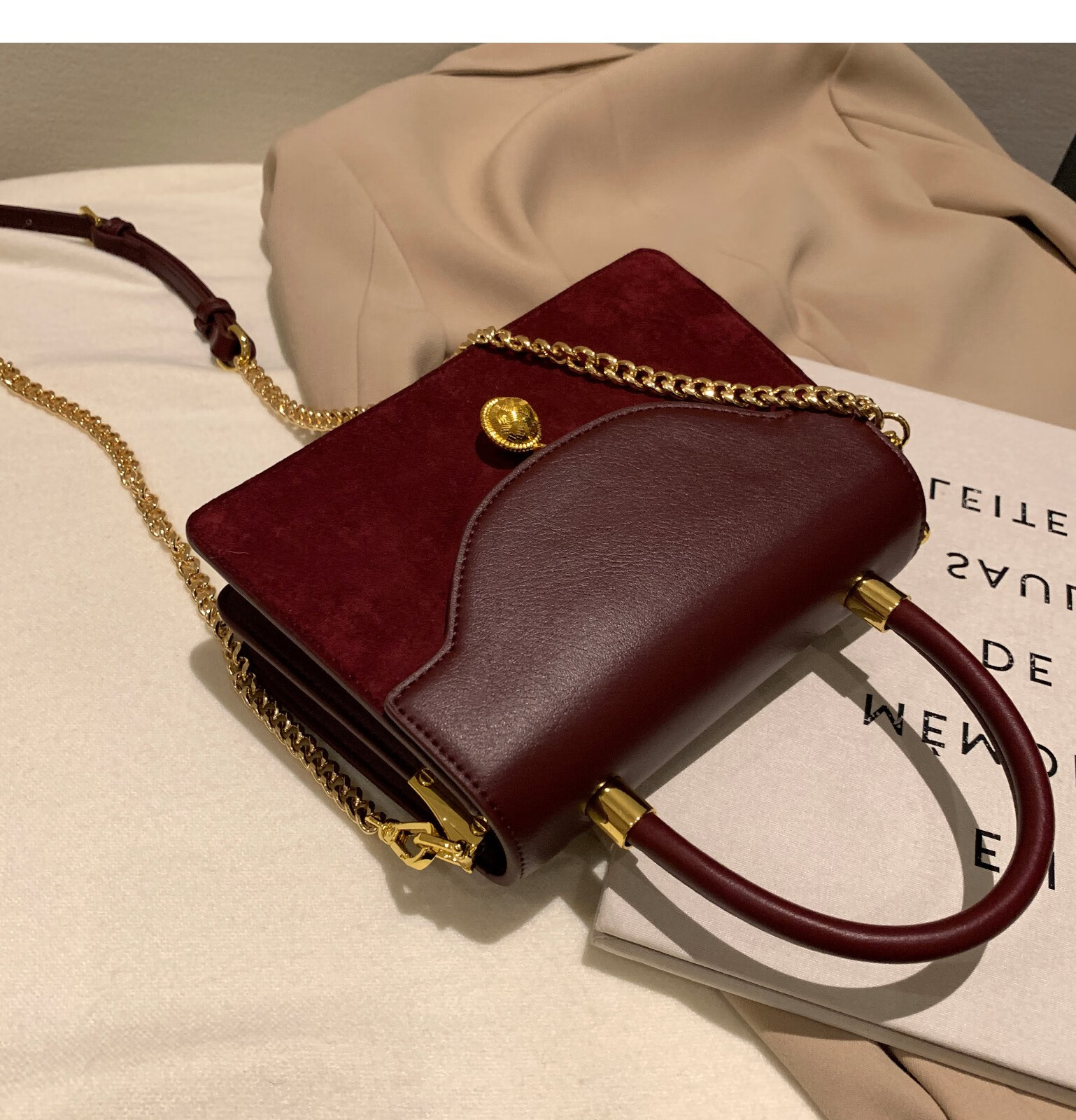 慕伦驰轻奢品牌包包女斜挎包2021新款潮高级感百搭时尚链条包通勤出行