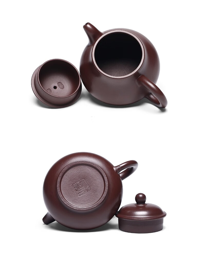 月壶茗清宜兴紫砂壶朱倩云纯手工小容量家用泡茶壶原矿紫茄泥潘壶