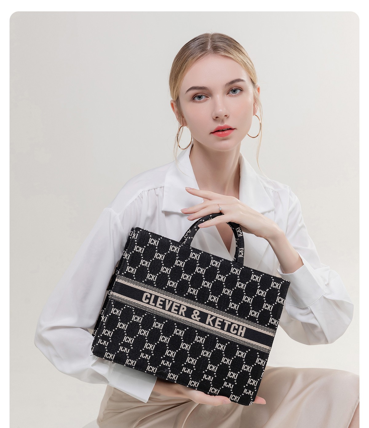 cleverketchck女包包2022新款潮百搭单肩斜挎包高级感刺绣大容量手提