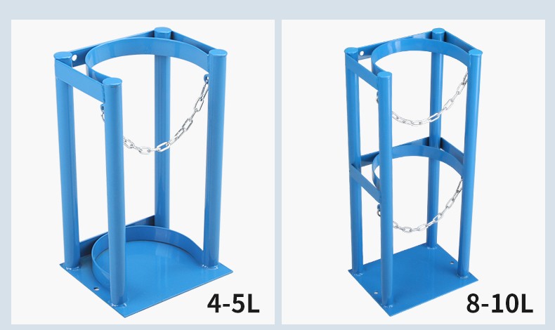钢瓶固定架氧气乙炔氩气瓶支架40l气瓶支架实验室防倾倒装置标气瓶 40