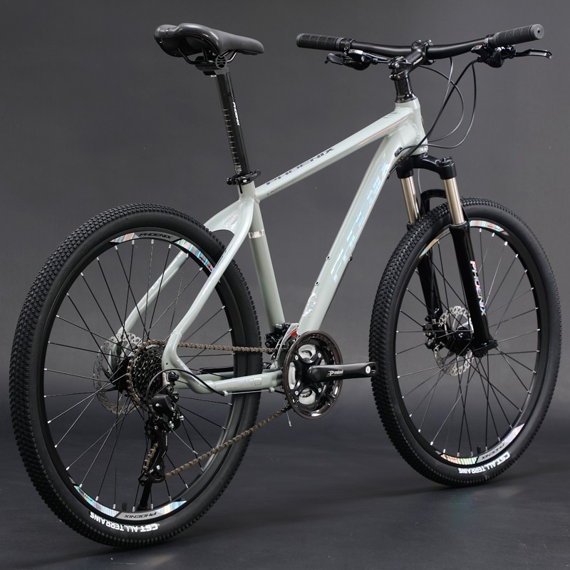 山地车自行车学生成人男女越野减震变速赛车单车禧玛诺 禧玛诺套件 铝
