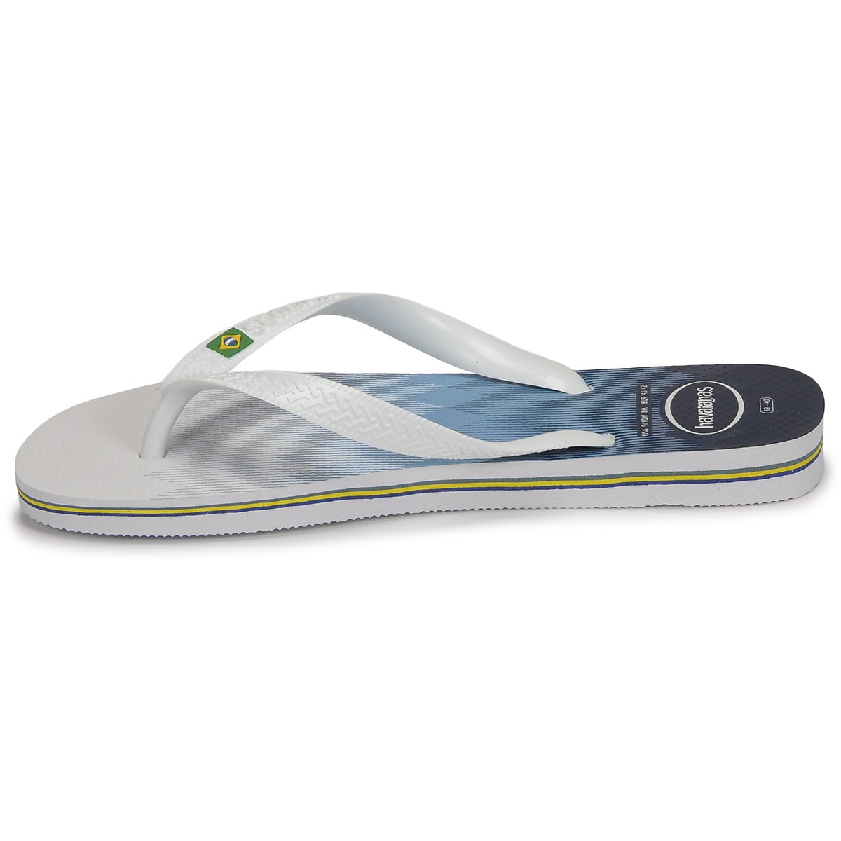 havaianas/哈瓦那鞋子蓝色/白色拖鞋夹趾平底时尚软底沙滩鞋舒适防滑