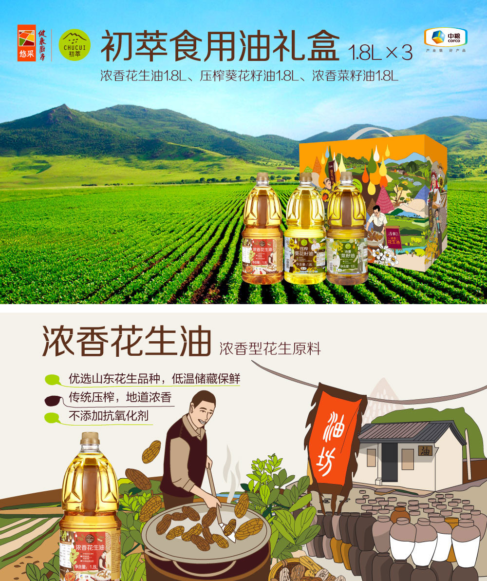 中粮初萃 食用油礼盒 1.