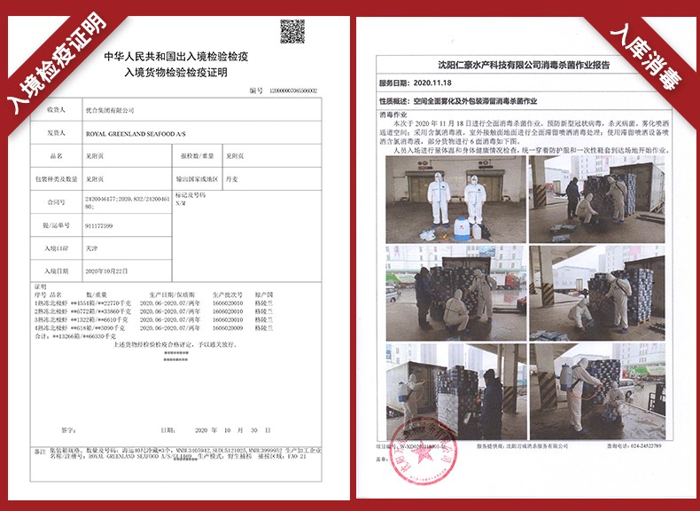 105978-【金标品质甜虾!补贴后仅89】豪鲜品 丹麦北极熊北极虾甜虾 熟冻冰虾90-120只/kg 净重2kg-详情图