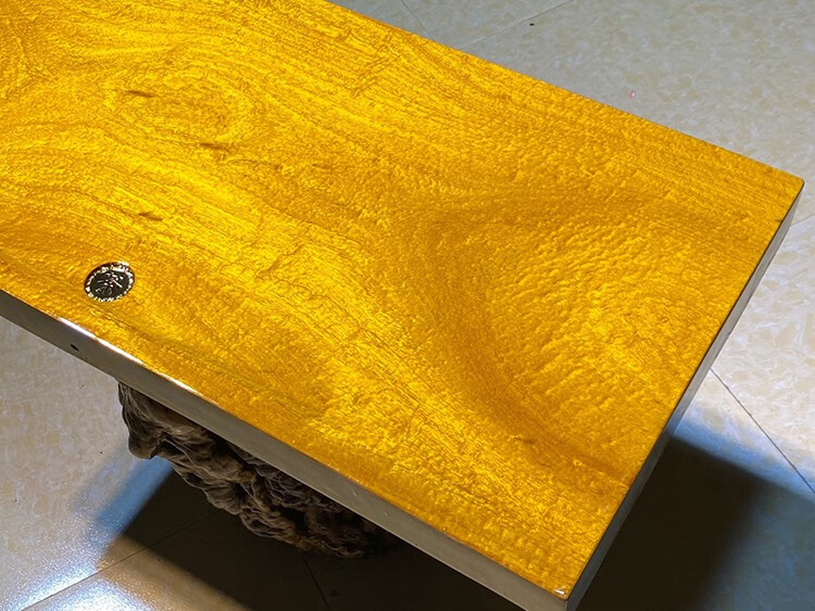 沐磁 缅甸金丝楠木茶盘整块天然原木茶台长方形中式实木茶托家用办公