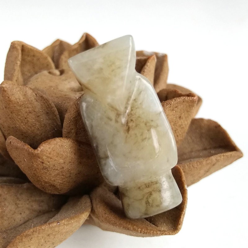 奥音典藏备案专家鉴定开门老和田玉汉八刀翁仲多宝项链古董项链