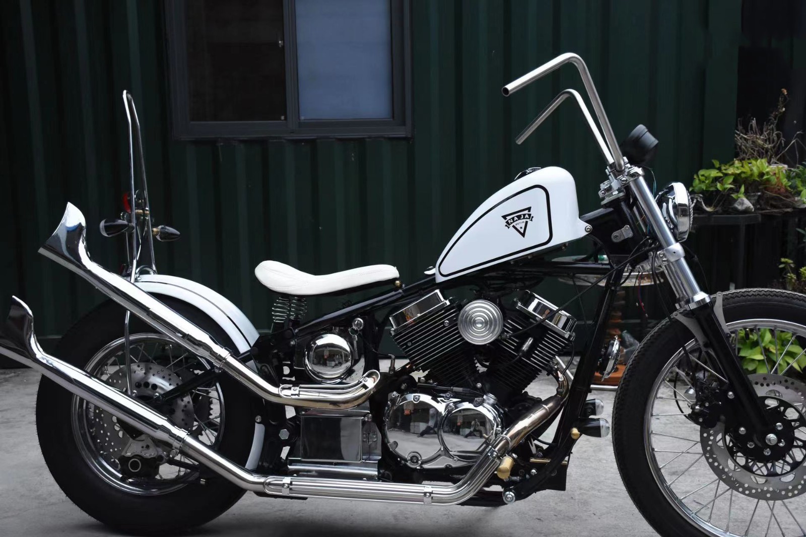 适用于柴特娜迦250 naja 改装车把 龙头手把方向把 握把复古改装零式