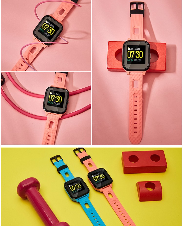 糖猫 儿童电话手表移动学生智能定位防水star男孩女孩手表 plus2蓝色