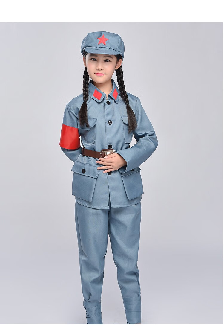 夏尔维纳(chanvenuel)军民大生产儿童农民演出服装工人村姑小红八路军