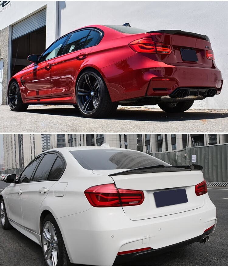 适用于宝马新老款3系改装尾翼碳纤维干式缎碳/哑面g20/g28/f30f35e90