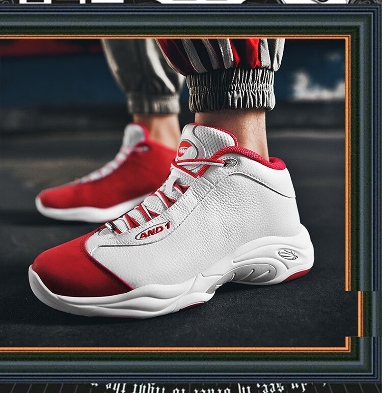 and1篮球鞋男taichi球鞋高帮中帮实战卡特运动鞋aaa030240红色40