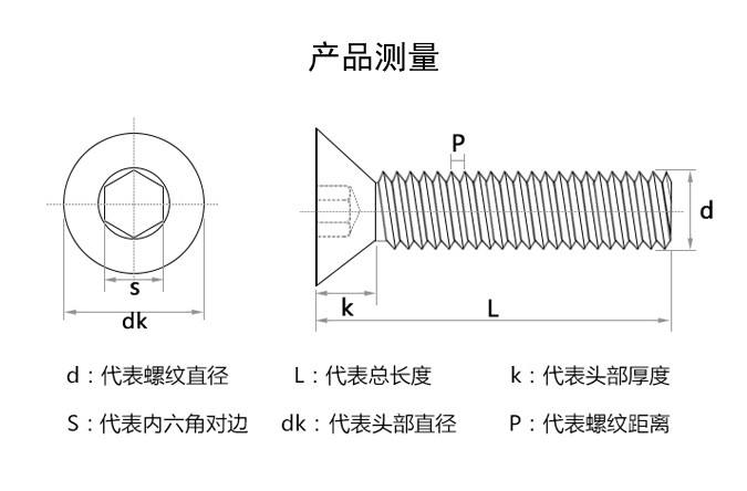 m3m4m5m6 ta2纯钛沉六角螺丝钛平头内六角螺栓螺丝杆*10*12*16-50 m5*