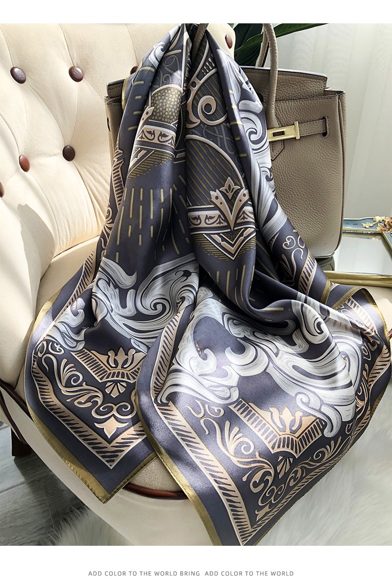 jedmviss 品牌真丝丝巾妈妈丝绸围巾女桑蚕丝长条丝巾时尚百搭礼盒大