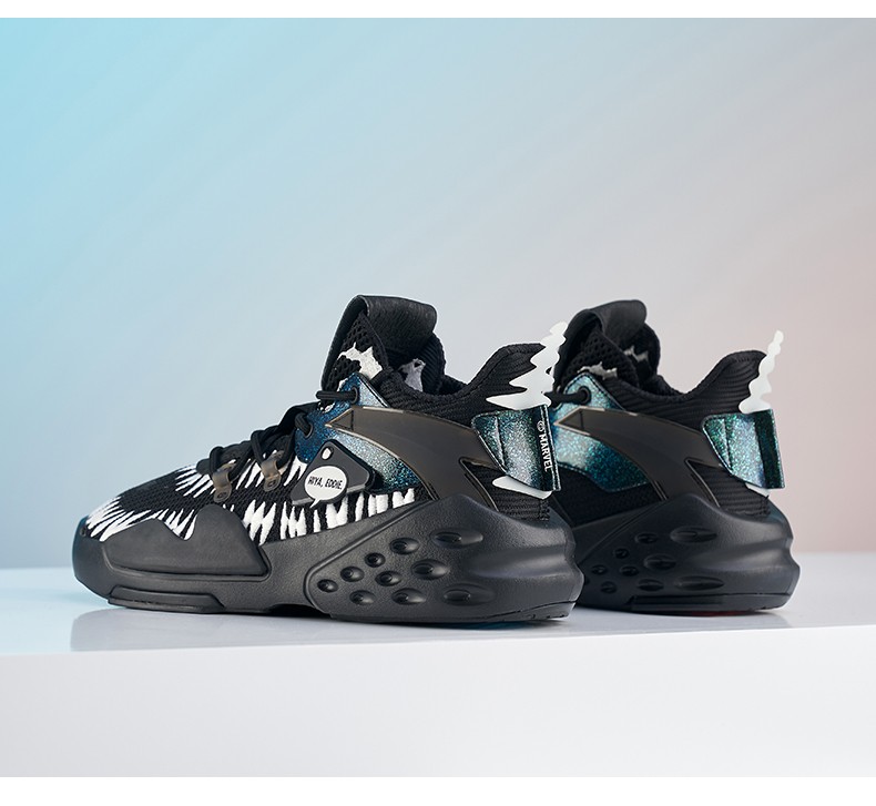 【霸道毒液】安踏漫威毒液联名男鞋休闲鞋霸道贴贴鞋2022春季新款情侣