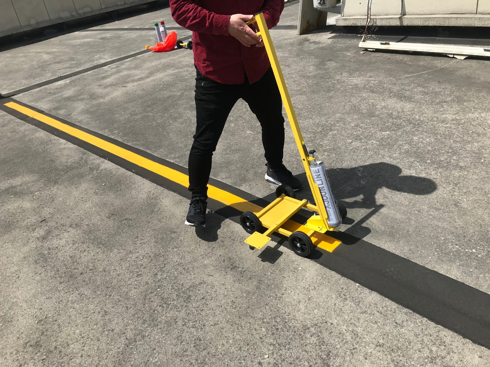 油漆划线车道路画线车划线机工厂车间仓库画线器停车位划线器m1型m1型