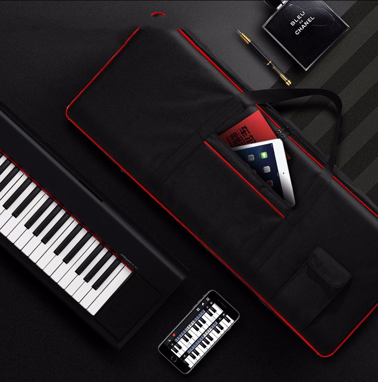 曲漾全加厚电子琴包 61键雅马哈卡西欧防水可背可提 键盘乐器套琴袋