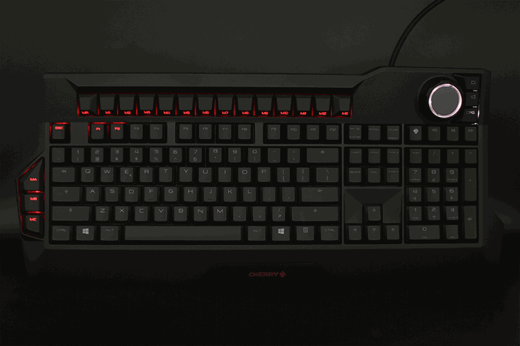 0 g80-3980机械键盘 rgb有线旋钮键盘 全尺寸吃鸡游戏电脑键盘 mx