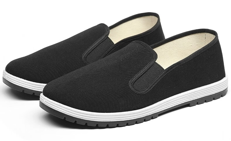 3515强人传统布鞋男鞋软底休闲鞋透气一脚蹬布鞋男 45【图片 价格