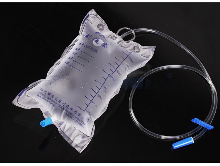 桂龙医用一次性使用防逆流引流袋导尿管尿袋加厚集尿袋胆汁接尿袋25个