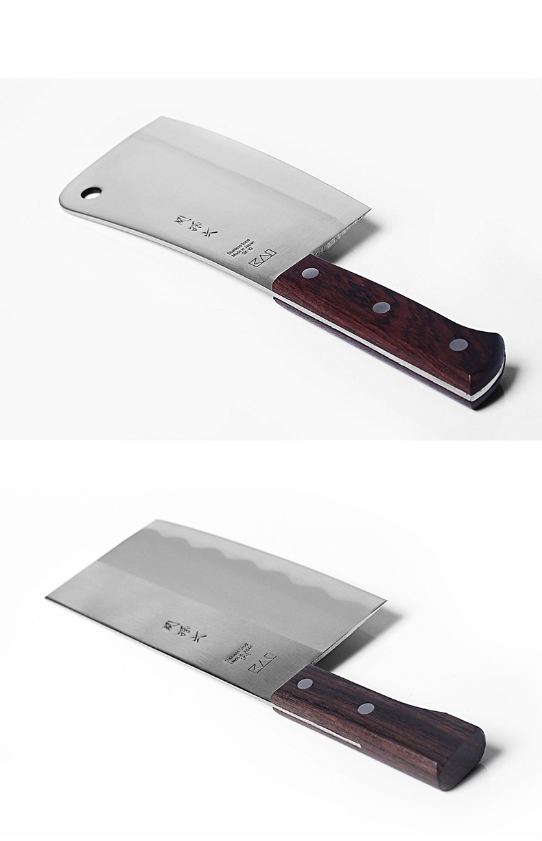 kai贝印关孙六菜刀套装砍骨刀剁骨刀厨房刀具2件套sk3sk10中华菜刀sk3