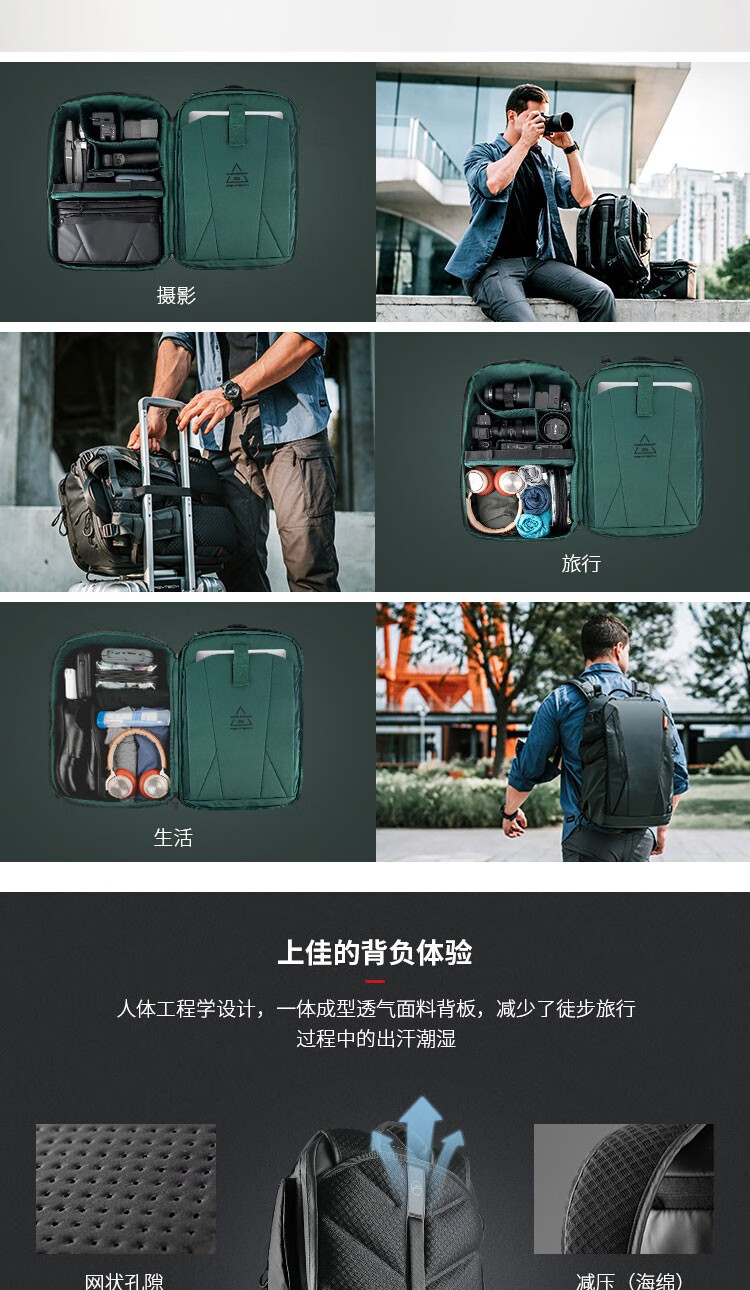 pgytech蒲公英原装相机包时尚简约日常通勤户外旅游佳能尼康索尼摄影