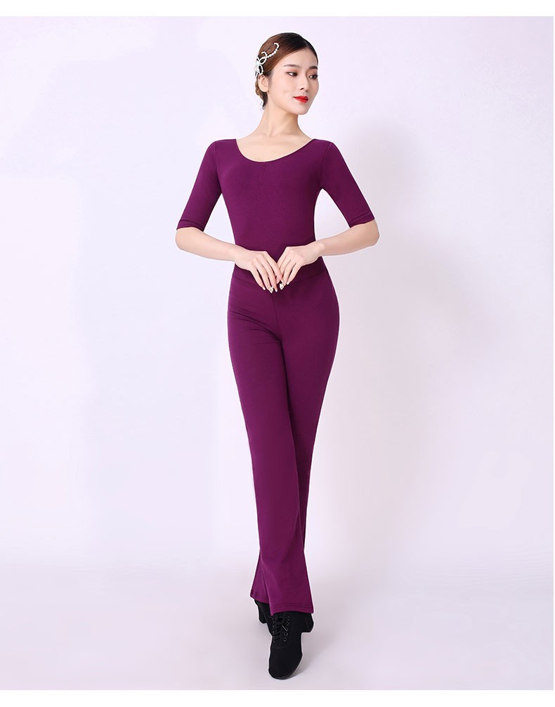 软兔()形体训练服套装现代舞型体练功服舞蹈服走秀优雅礼仪课长袖