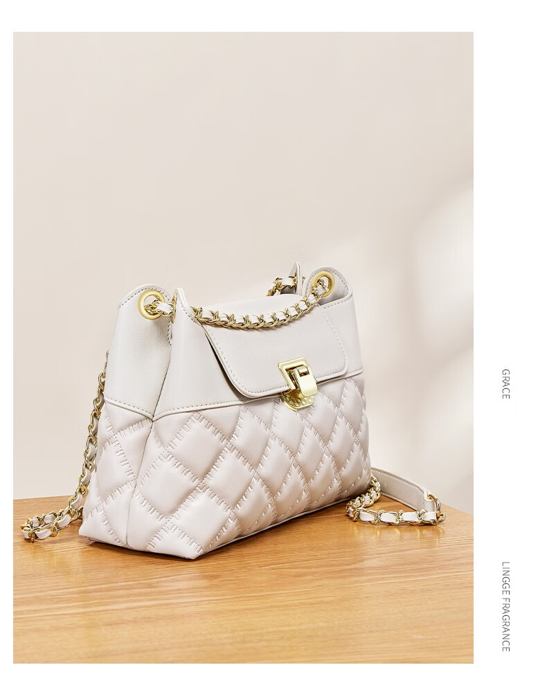 劳斯尼亚(rollsnea)轻奢品牌包包女包腋下包女秋链条流行真皮单肩斜跨