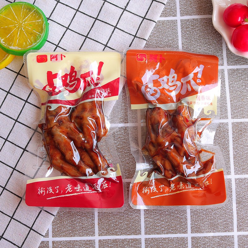 阿卜卤鸡爪酱香味凤爪小零食即食真空小包装散装口味混搭500g