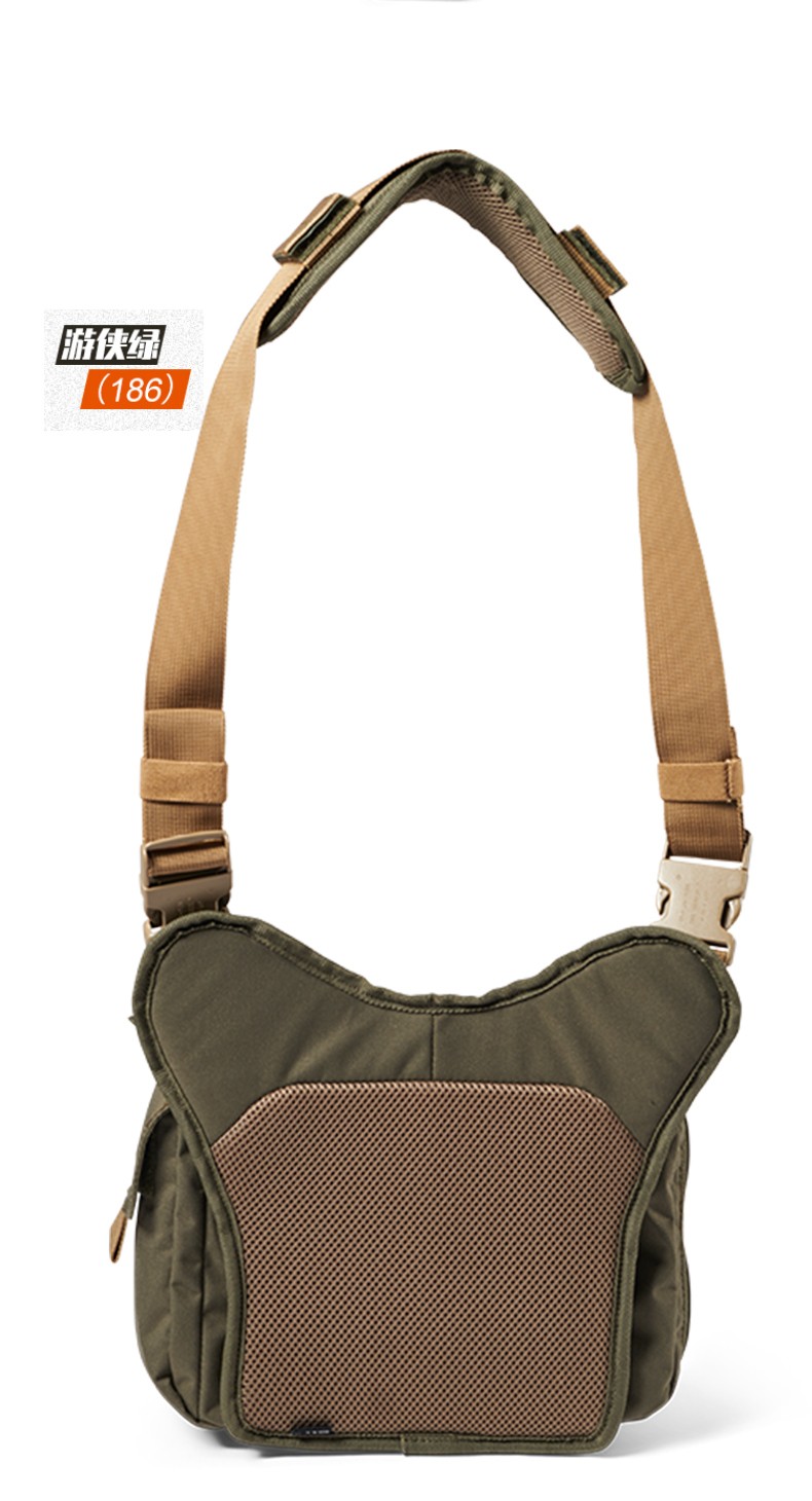 11 tactical series通勤战术鞍包户外单肩包运动斜跨包56635 黑色019