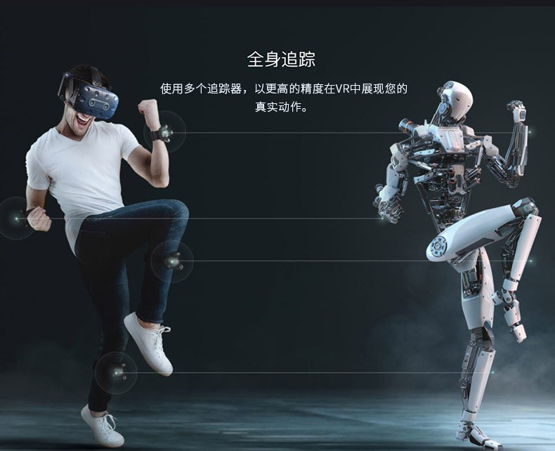 htcvivetracker30追踪器三代vive面部追踪器表情识别全身动作识别追踪