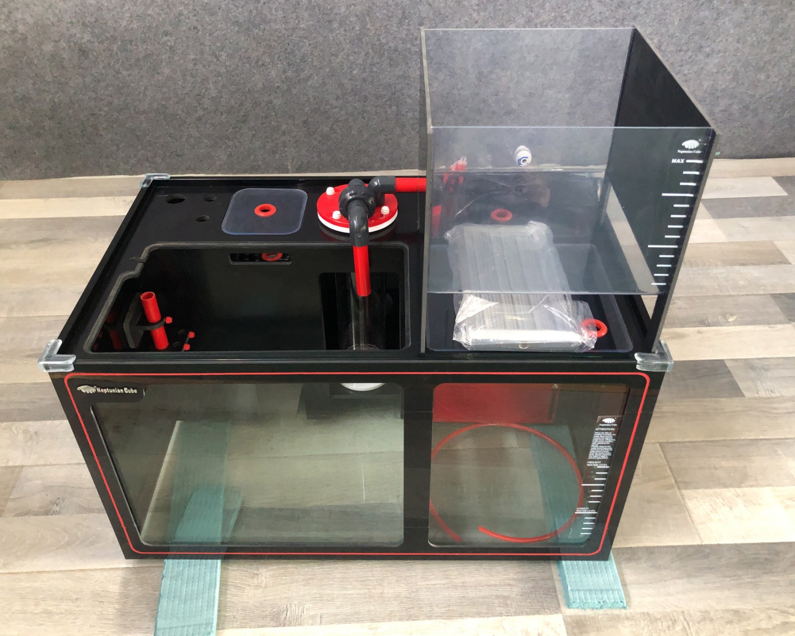 海魔方王牌r系列鱼缸黑白专业水族箱珊瑚缸底滤缸r150白色