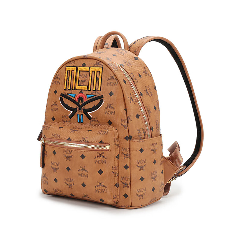 mcm男女中性涂层帆布starkvisetosgeo双肩包背包mmkbsve06co001干邑色