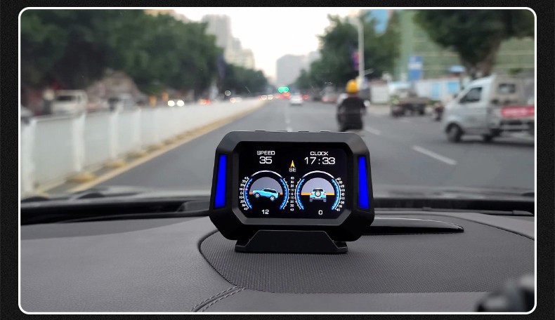 wiiyii唯颖智能 hud抬头显示器 obd行车驾驶高清车载水平仪坡度仪12车