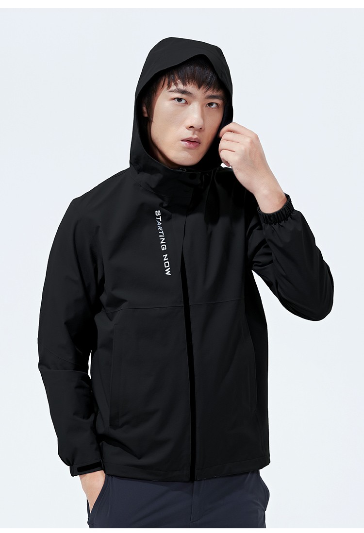 思凯乐户外冲锋衣男单层防风防水防油污耐磨修身透气防水冲锋衣外套f