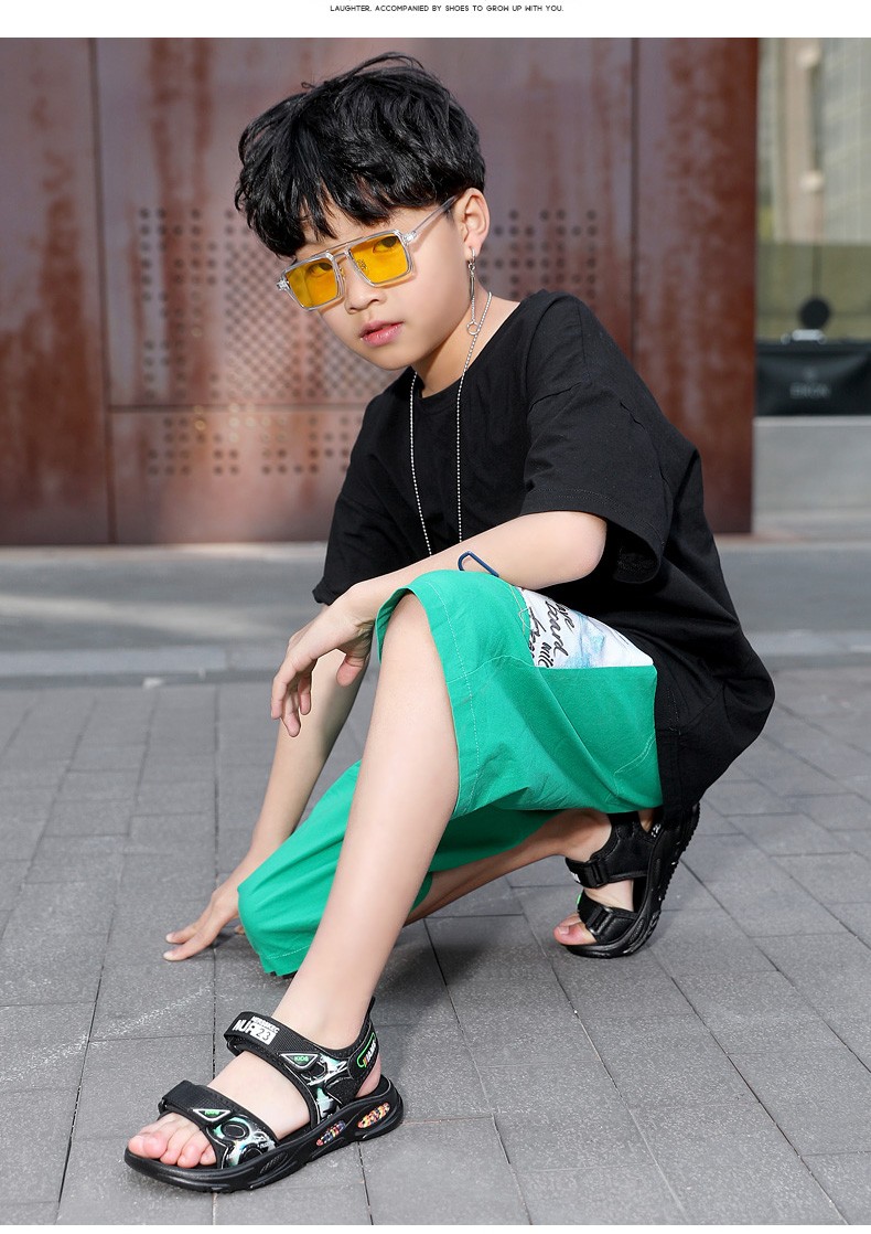 勇高童鞋男童凉鞋2021新款夏季中大童软底防滑小男孩沙滩鞋儿童潮男童