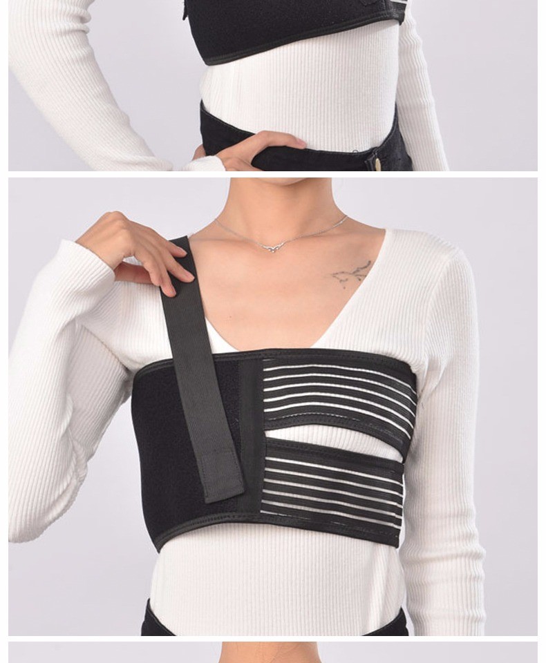康兴达医用肋骨骨折固定带胸带心脏手术康复胸椎绑带护具男女透气双肩
