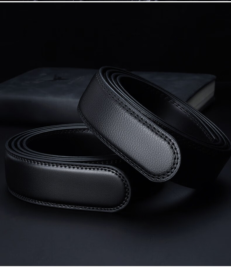 罗蒙皮带男不带头无头皮带条自动扣男士无扣带身3.