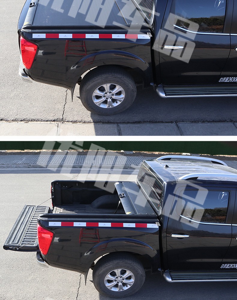 纳瓦拉皮卡后盖郑州日产锐骐6改装件装饰专用电动后箱盖卷帘盖子锐骐6