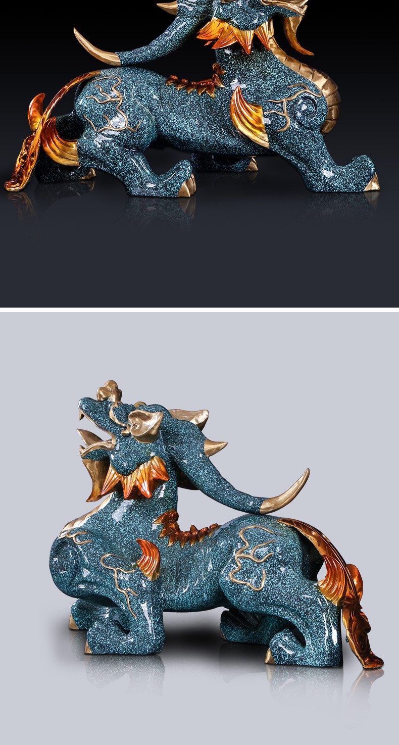 卓正铜貔貅摆件风水家居装饰品乔迁开业礼品霸气威猛皮丘送礼物送老板