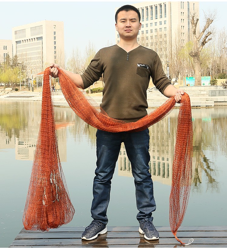 撒网老式传统手撒网手抛网鱼网渔网抓鱼抛网甩易抛旋网自动神具抖音