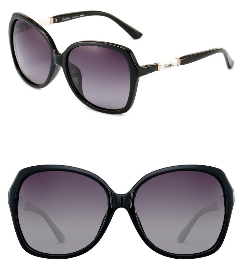 花雨伞太阳镜女士潮新款韩版时尚墨镜遮阳偏光眼镜 ap11651 c025黑框