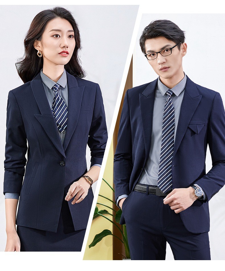 柏艺诗卡其色西装套装男女主持人高端职业套裙工装办公室员工正装珠宝