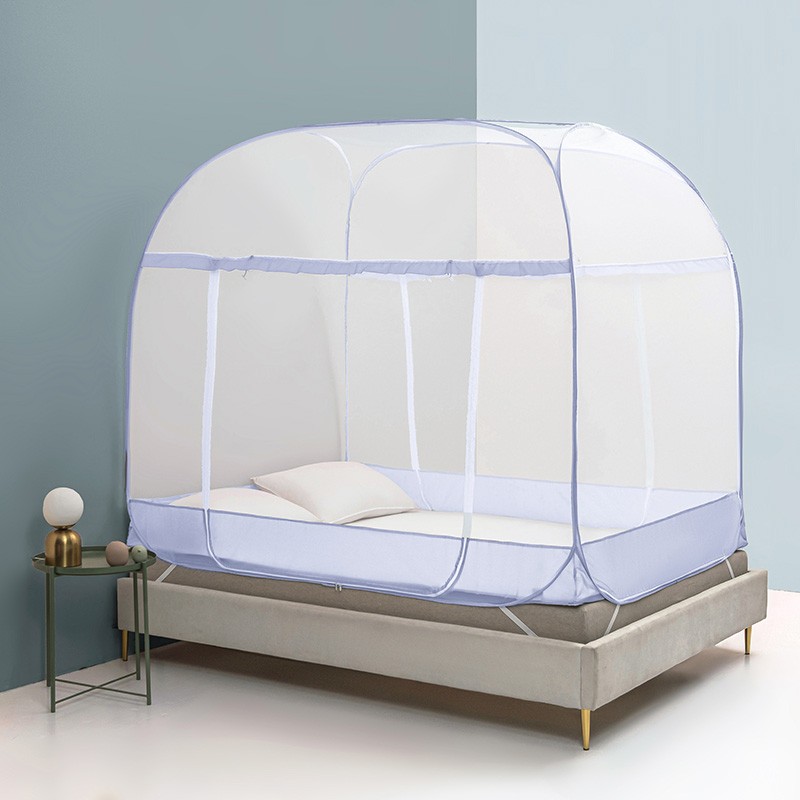 lovo乐蜗家纺 蚊帐床上用品家用加密防摔免安装家用蒙古包蚊帐 初享