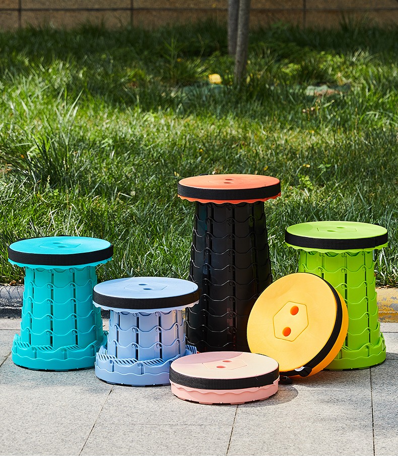 睡小蛙 伸缩凳 户外折叠凳便携旅行可调节伸缩凳子网红收缩座椅夜市