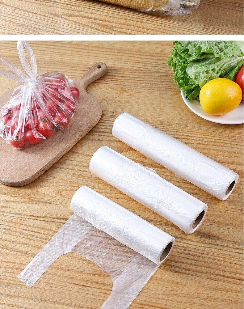 加厚冰箱食品保鲜袋经济装家用手提背心式小号一次性食品袋塑料袋