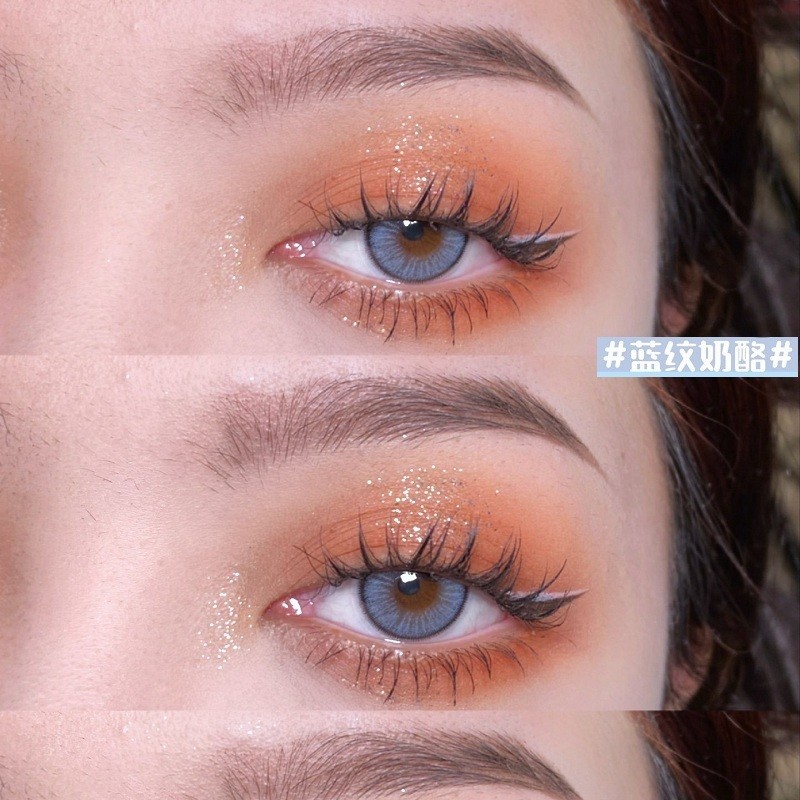 blushgirl南瓜马车大径美瞳杰克玫瑰蓝纹奶酪空气猫眼近视隐形眼镜年