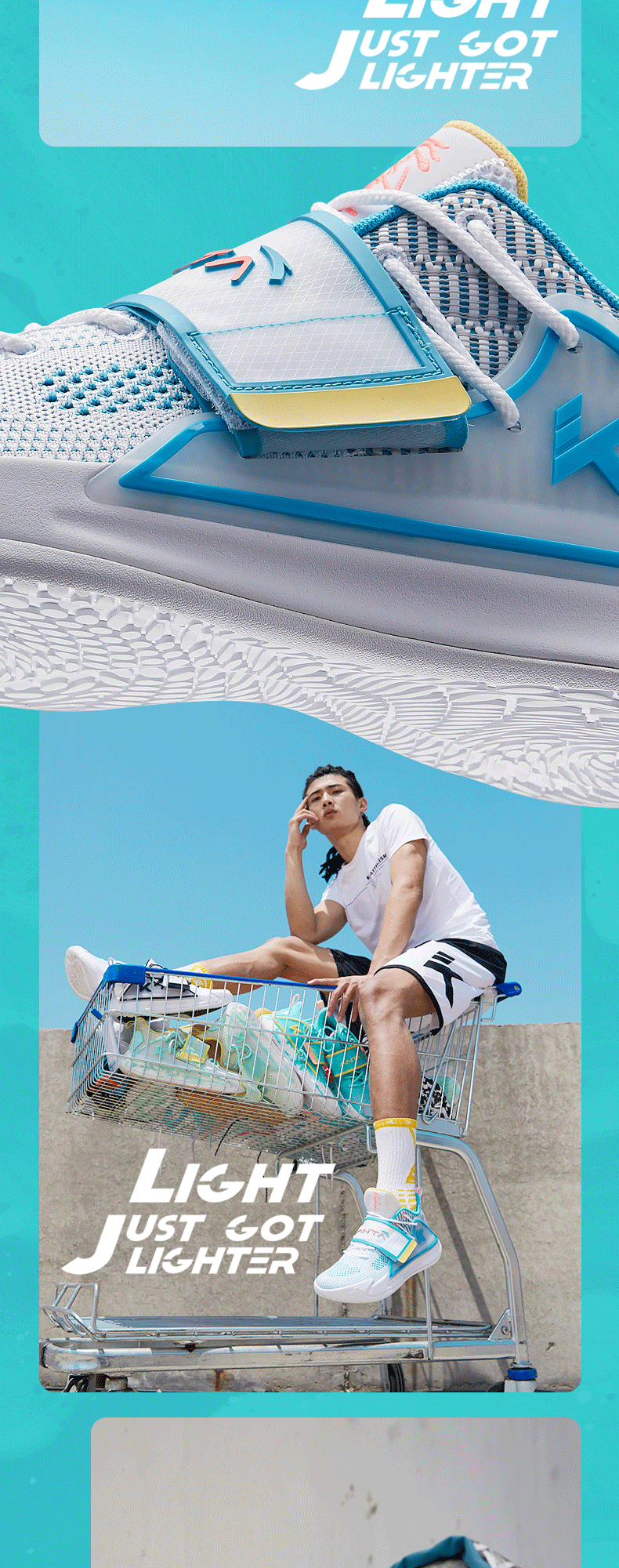 安踏水花二代篮球鞋春季新品汤普森kt低帮网面透气蓝球运动鞋子11602